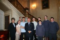 Sir Colin Terry with cadets and staff from London & South East Region